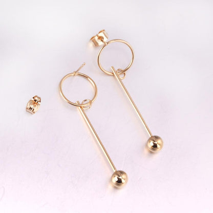 LUXYKISSKIDS Round Ball Pendant Dangle Earrings For Women Fashion Jewelry Christmas Drop Earrings Pendientes Brincos Present