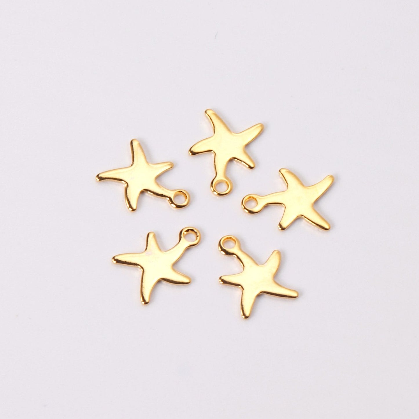 ASON 100Pcs/Lots Perforated star Charms 316L Stainless Steel Geometry Fashion For Necklace Bracelet DIY Jewelry Making Supplies