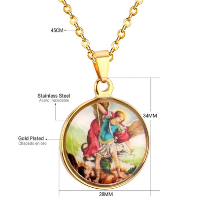 Vintage Jewelry Stainless Steel Blessed Virgin Mary Necklaces Pendants Wholesale-105701G