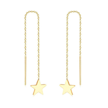 Brincos Star Drop Earring Stainless Steel Long Dangle Christmas  Earrings Fashion Jewelry Earrings 2020 For Women