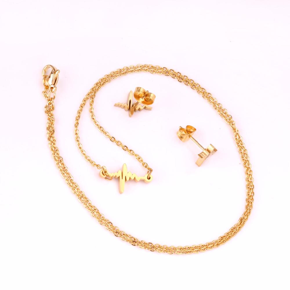 Fashion Gold Color Stainless Steel Jewelry Sets High quality 316L Accessories
