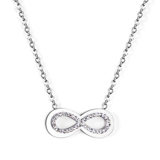 Aesthetic Classic Simple Charm Collier Shiny Cubic Zirconia Women Pendant Necklace For Office Dailywear Christmas
