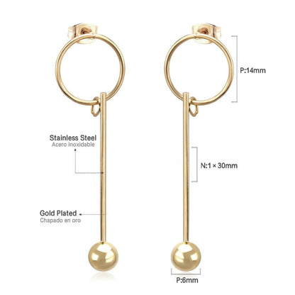 LUXYKISSKIDS Round Ball Pendant Dangle Earrings For Women Fashion Jewelry Christmas Drop Earrings Pendientes Brincos Present
