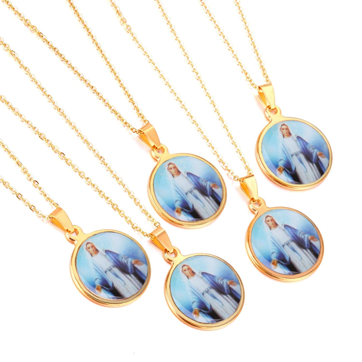 Lot Pendant Necklace Christianity Jewelry