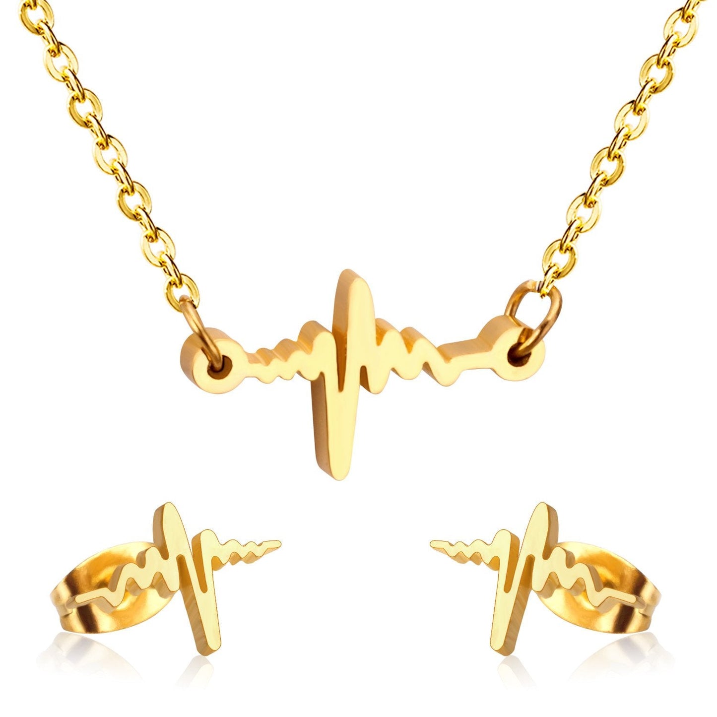 Fashion Gold Color Stainless Steel Jewelry Sets High quality 316L Accessories