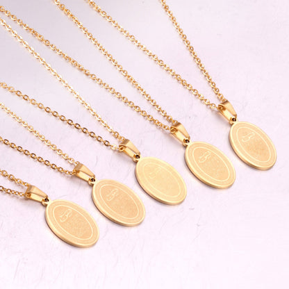 Muslim Scriptures Pendant Necklace Gold-color Necklace Women Jewelry