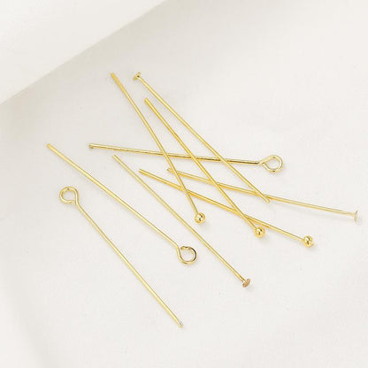 ASON 100pcs/lot T Needle 9Word Needle Round Head NeedleDIY Handmade Earring Ear Jewelry Pendant Pendant Material Kit Accessories