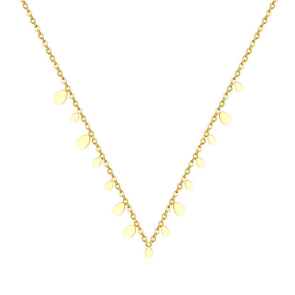 Water Drop Pendant Stainless Steel Necklace Jewelry Women's Chains Necklaces Collars Accessories Party 2020 Hot