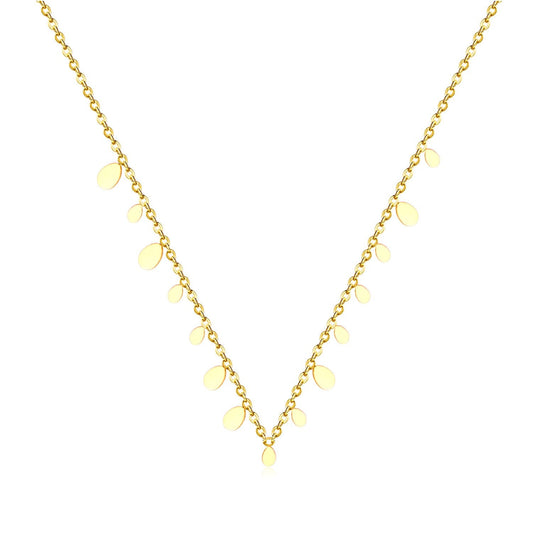 Water Drop Pendant Stainless Steel Necklace Jewelry Women's Chains Necklaces Collars Accessories Party 2020 Hot