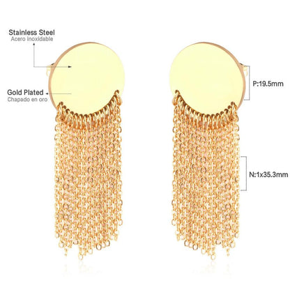 Korean Tassel Cirlcle Drop&Dangle Earrings Set For Women's 2020 Fashion Jewelry Pendientes Aretes Earings Brincos