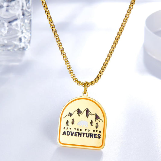 Punk Style Geometric Pendant Necklaces For Men Trendy Friendship Party Jewelry Neck Pendant Chain colar masculino 2022