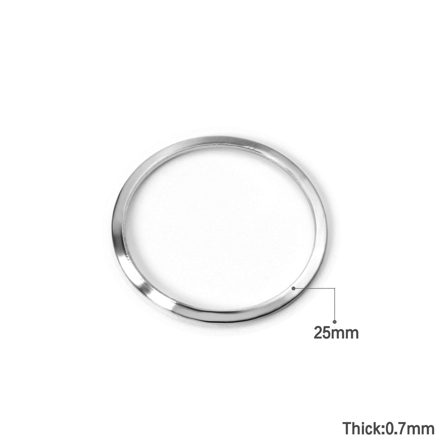 ASON 100Pcs/Lot Fashion Round Charm Stainless Steel 316L Circle Type Pendant Wholesale For Jewelry Accessories Making Supplies