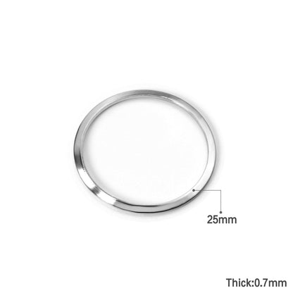 ASON 100Pcs/Lot Fashion Round Charm Stainless Steel 316L Circle Type Pendant Wholesale For Jewelry Accessories Making Supplies