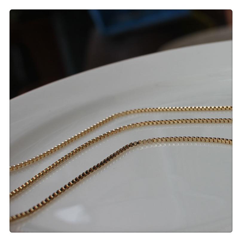 ASON Stainless Steel Chains Wholesale 10Pcs/lots Gold Black Rose Silver Color Width Long Chains Necklace DIY Jewelry Box Chains