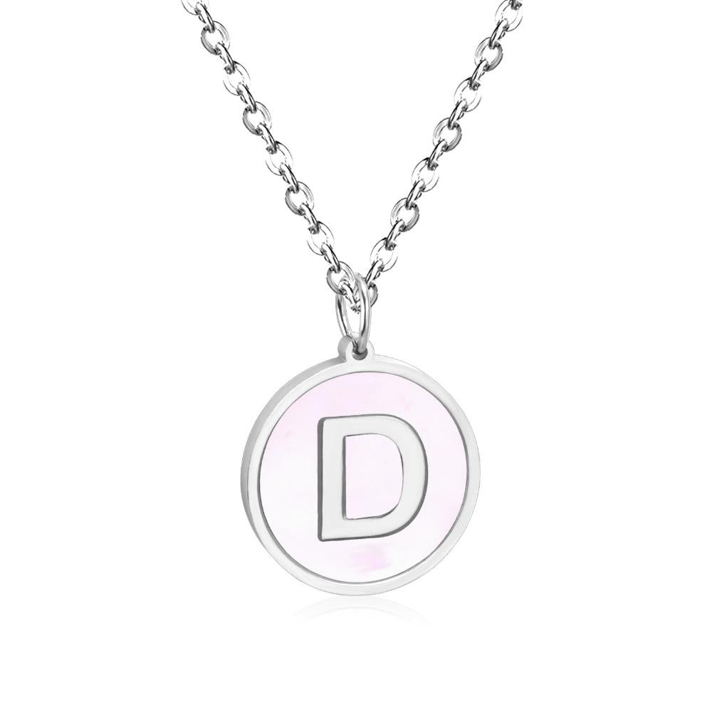 New and Hot 316L Stainless Steel Alphabet Pendant Necklace 26 Letters A-Z Choker Necklaces Jewelry