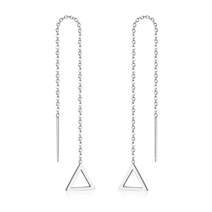 ASON Korean Statement Long Tassel Drop Dangle Earrings 2022 for Women Stainless Steel Earring Set Female Fashion Jewelry
