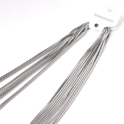 ASON Stainless Steel Chains Wholesale 10Pcs/lots Gold Black Rose Silver Color Width Long Chains Necklace DIY Jewelry Box Chains