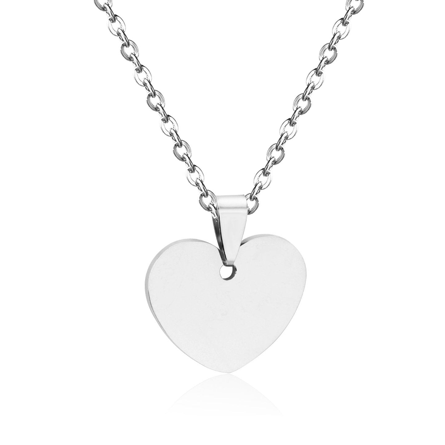 Gothic Fashion Gold Heart Pendant Necklace For Men Women Jewelry Stainless Steel Chain Necklaces Collares Collier
