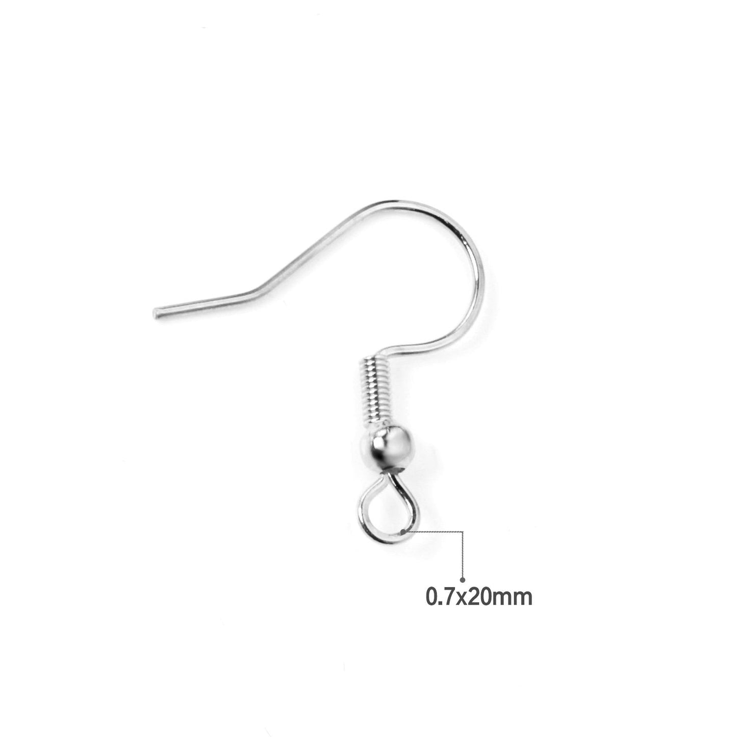 ASON 100 Gold/Silver Color Stainless Steel Earring Hooks,With Steel Ball Jewelry, Can Be Used For DIY Jewelry Making Accessories