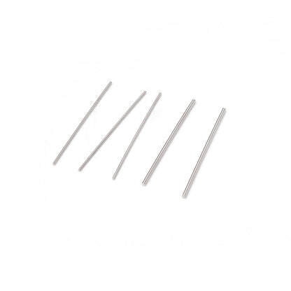 ASON 100pcs/lot Stainless Steel Bar Metal Rod Charm Accessories for DIY Jewelry Making Supplies