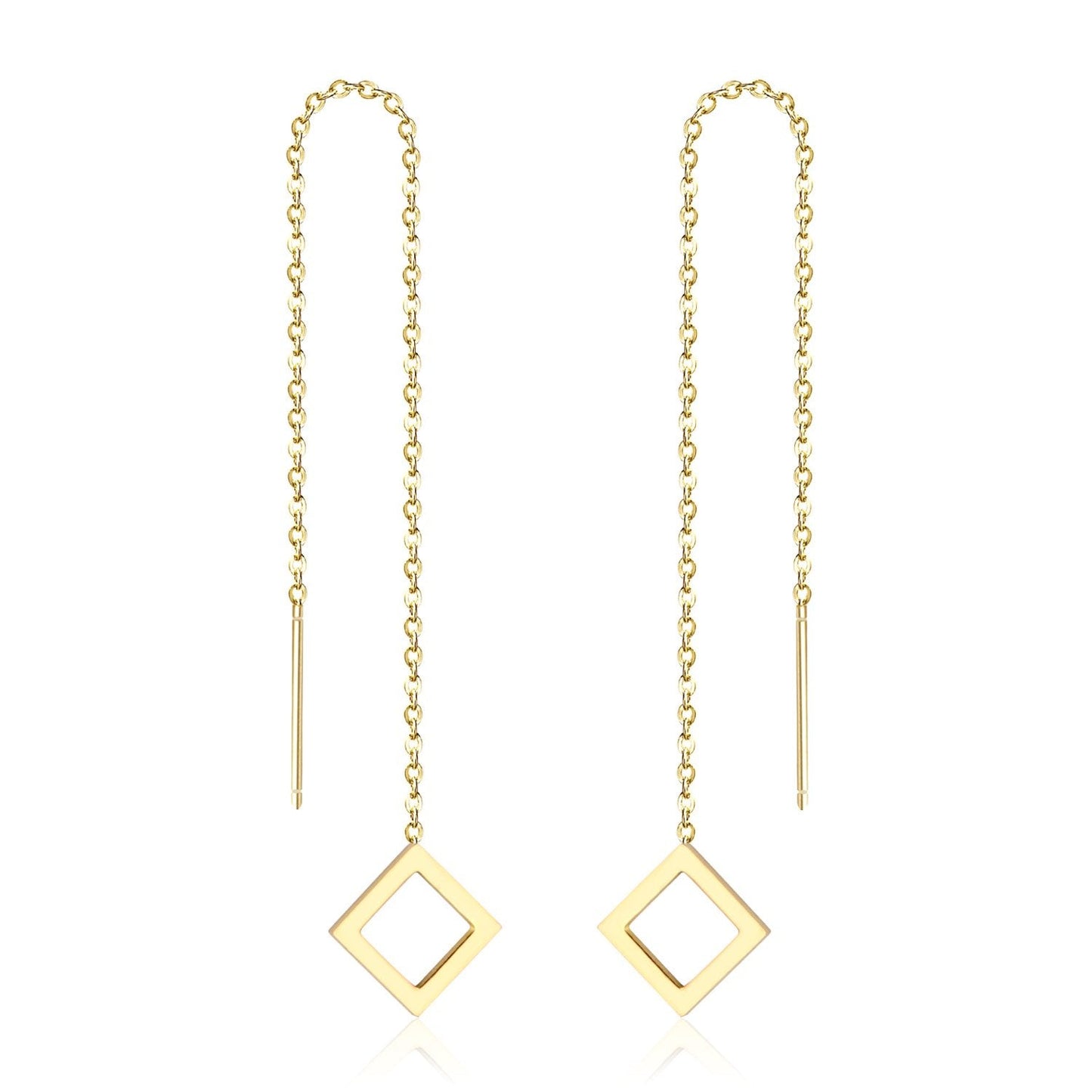 Jewelry Long Tassel Dangle Earrings For Women Drop Earring Stainless Steel korean Style Earings brincos pendientes