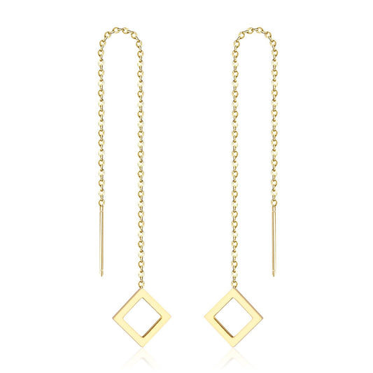 Jewelry Long Tassel Dangle Earrings For Women Drop Earring Stainless Steel korean Style Earings brincos pendientes