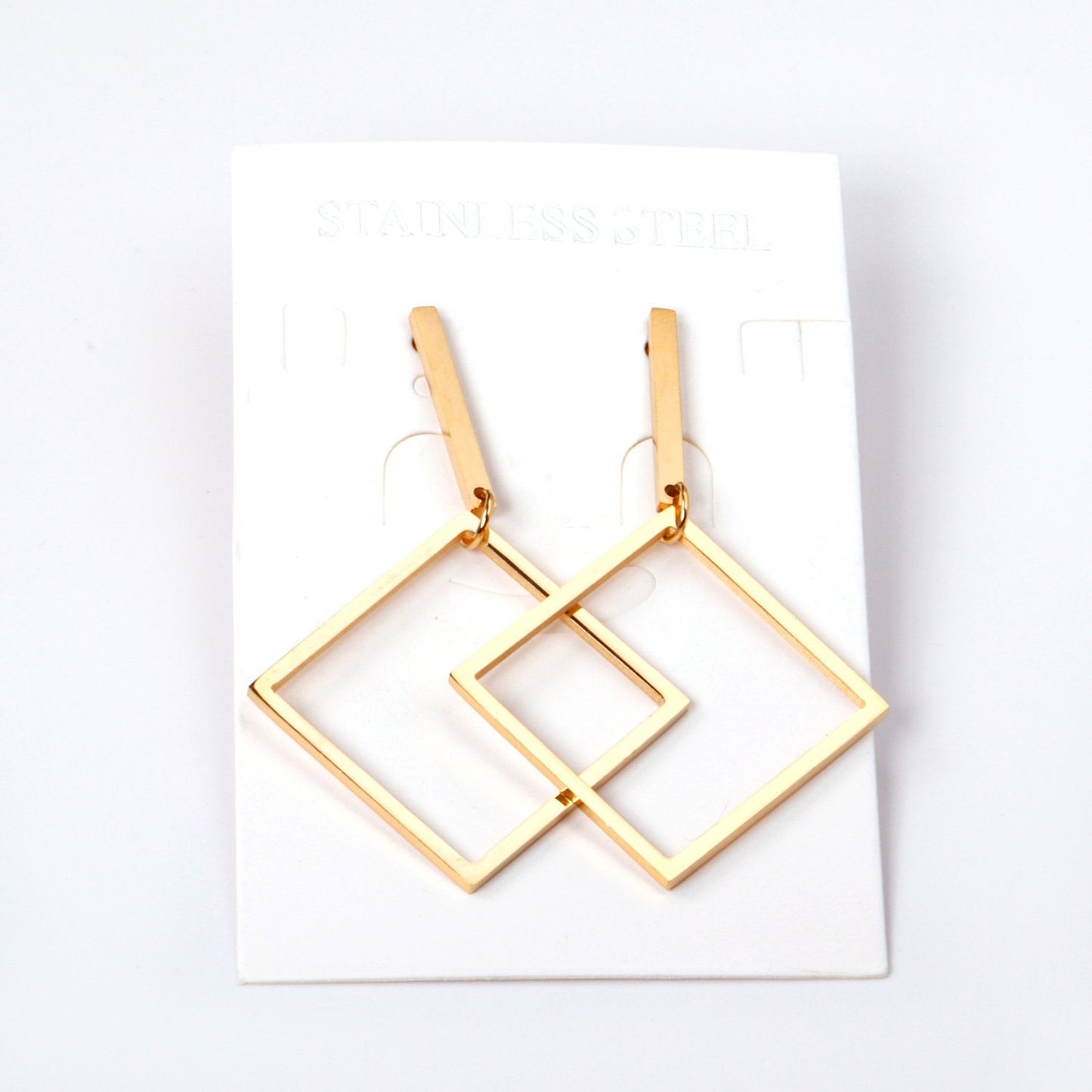 ASON Earrings for Women Gold Color Geometry Dangle Drop Earrings Stainless Steel Accessories Bijoux Party Dropshipping Gift