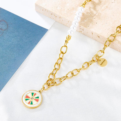 Summer Vacation New Design Statement Pendant Necklace For Woman Man Link Chain Necklaces Cute Charms Beach Jewelry