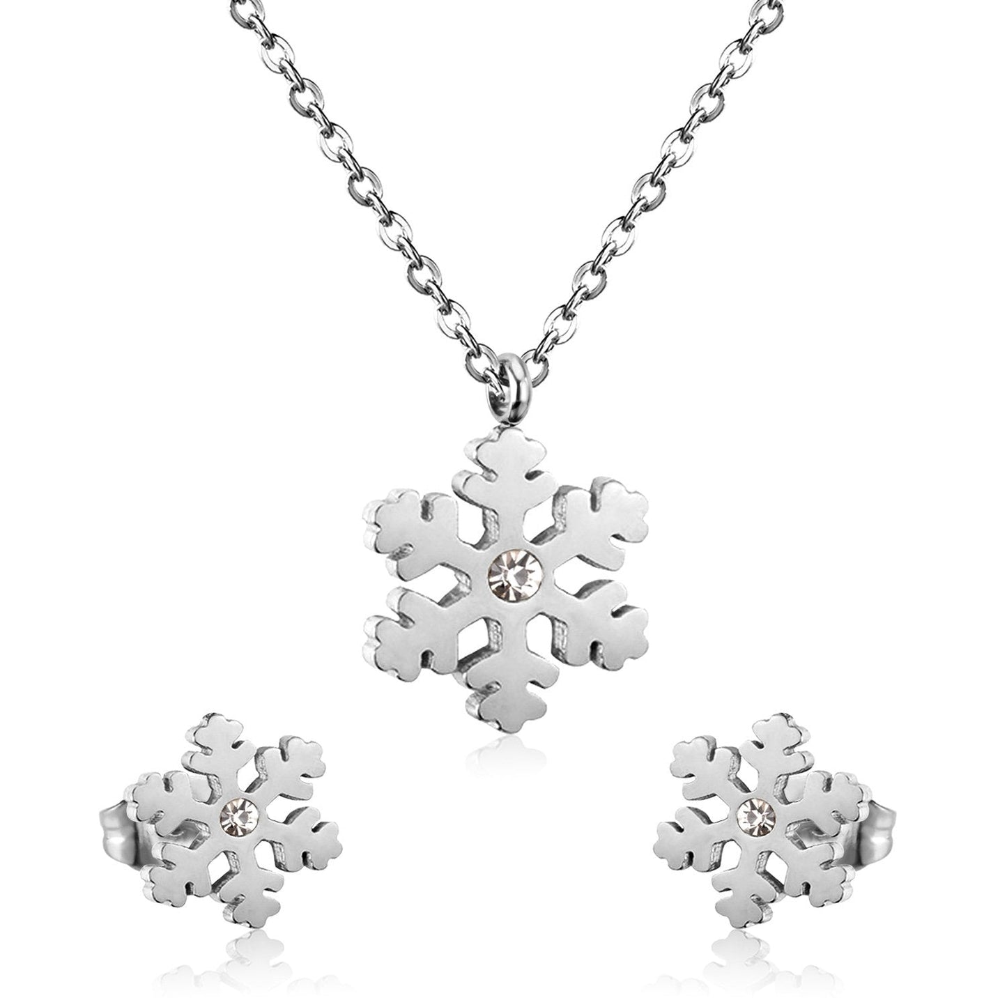 Luxury Wedding Jewelry Set Necklace Earings Sets For Women Engagement Gift
