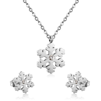 Luxury Wedding Jewelry Set Necklace Earings Sets For Women Engagement Gift