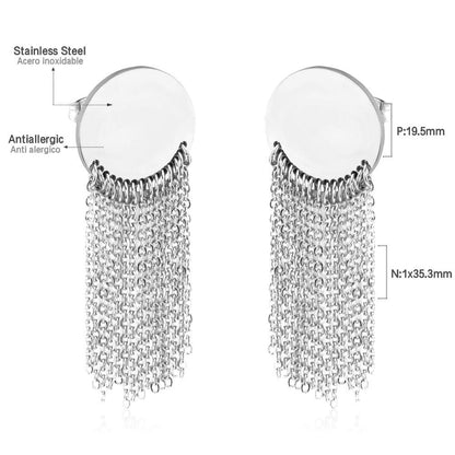 Korean Tassel Cirlcle Drop&Dangle Earrings Set For Women's 2020 Fashion Jewelry Pendientes Aretes Earings Brincos
