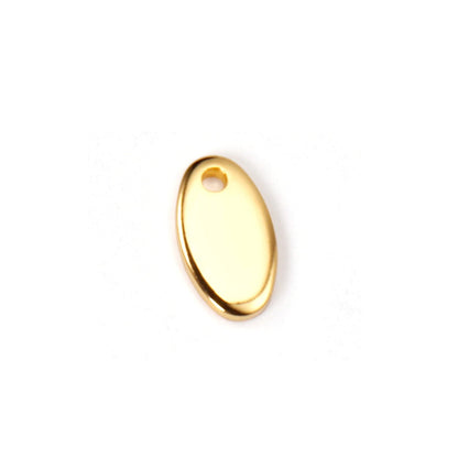 ASON 100pcs/lot Oval Pendant Chain Bracelet Tag Stainless Steel For Necklace Bracelet DIY Handmade Jewelry Making Supplies