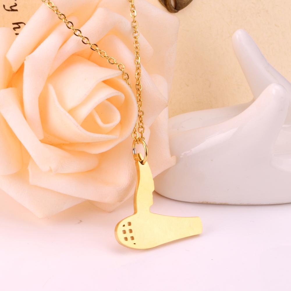 Stainless Steel Hip-hop Punk Collares Collier Pendant Gold/Silver Color Necklace For Men Woman Gothic Jewelry
