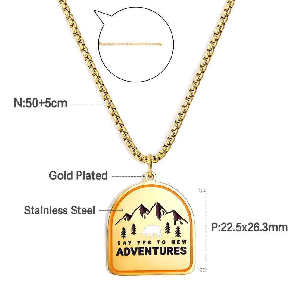 Punk Style Geometric Pendant Necklaces For Men Trendy Friendship Party Jewelry Neck Pendant Chain colar masculino 2022