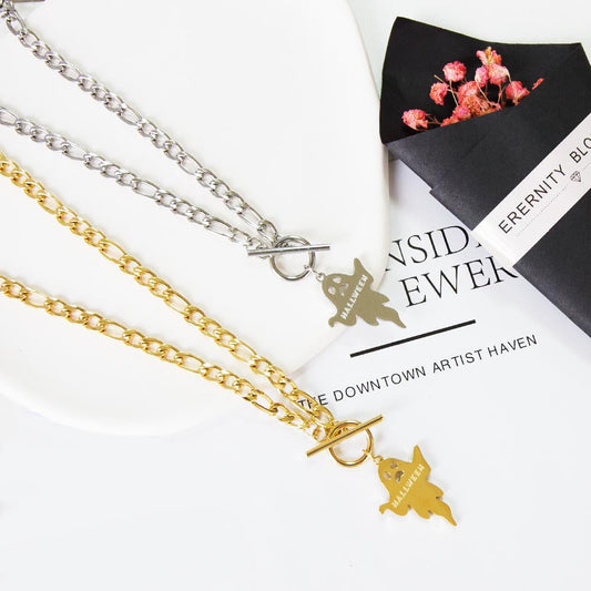 Halloween 2022 New Collier For Man/Woman Celebrate Jewelry On Neck Stainless Steel Waterproof Skull Charms Necklace