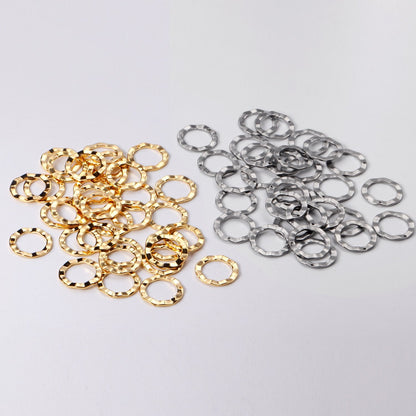 ASON 100 Pcs/Lot Fashion Round Charm Stainless Steel Hollow Out Pendant Wholesale For Necklace Bracelet Jewelry Making Supplies