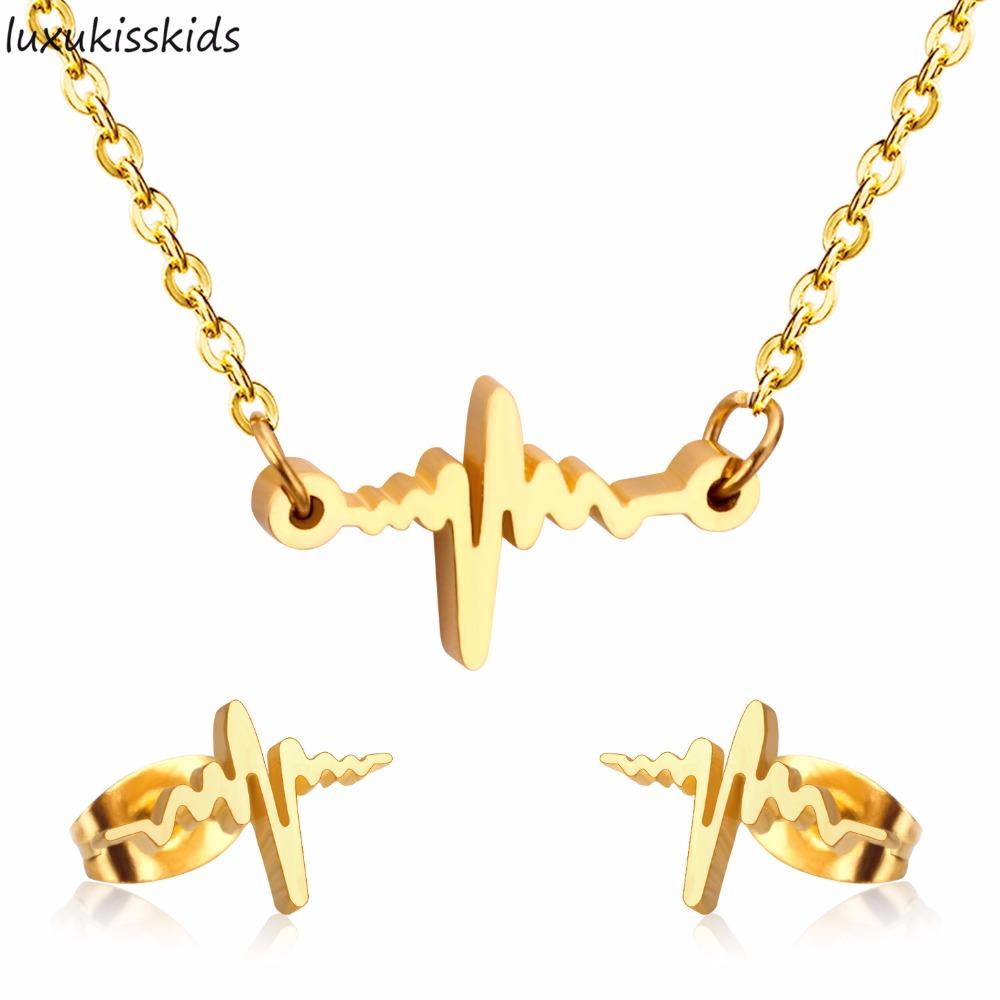 Fashion Gold Color Stainless Steel Jewelry Sets High quality 316L Accessories