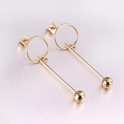 LUXYKISSKIDS Round Ball Pendant Dangle Earrings For Women Fashion Jewelry Christmas Drop Earrings Pendientes Brincos Present