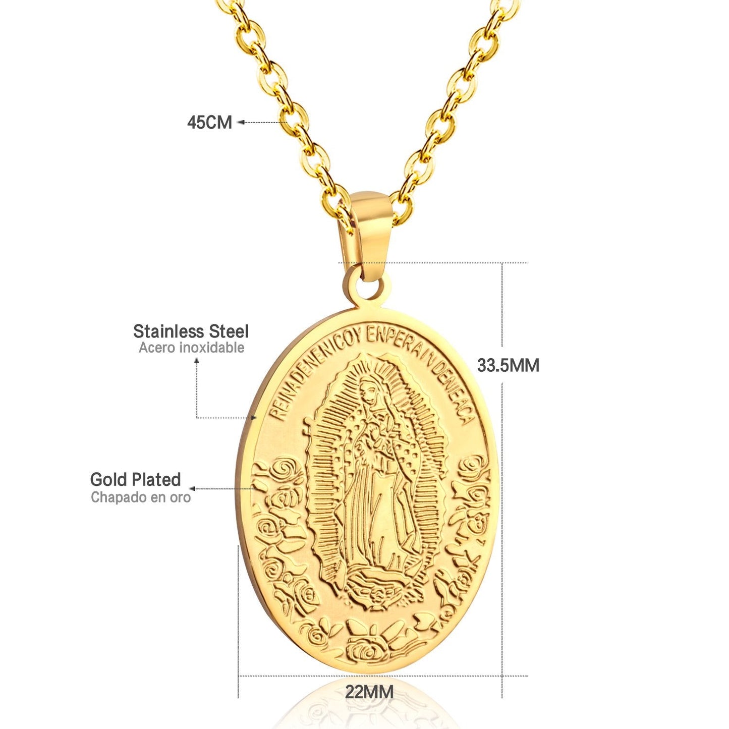 Choker Religion Stainless Steel Pendant Necklace For Men/Women Link Chain Necklace collares de moda 2020 Jewelry
