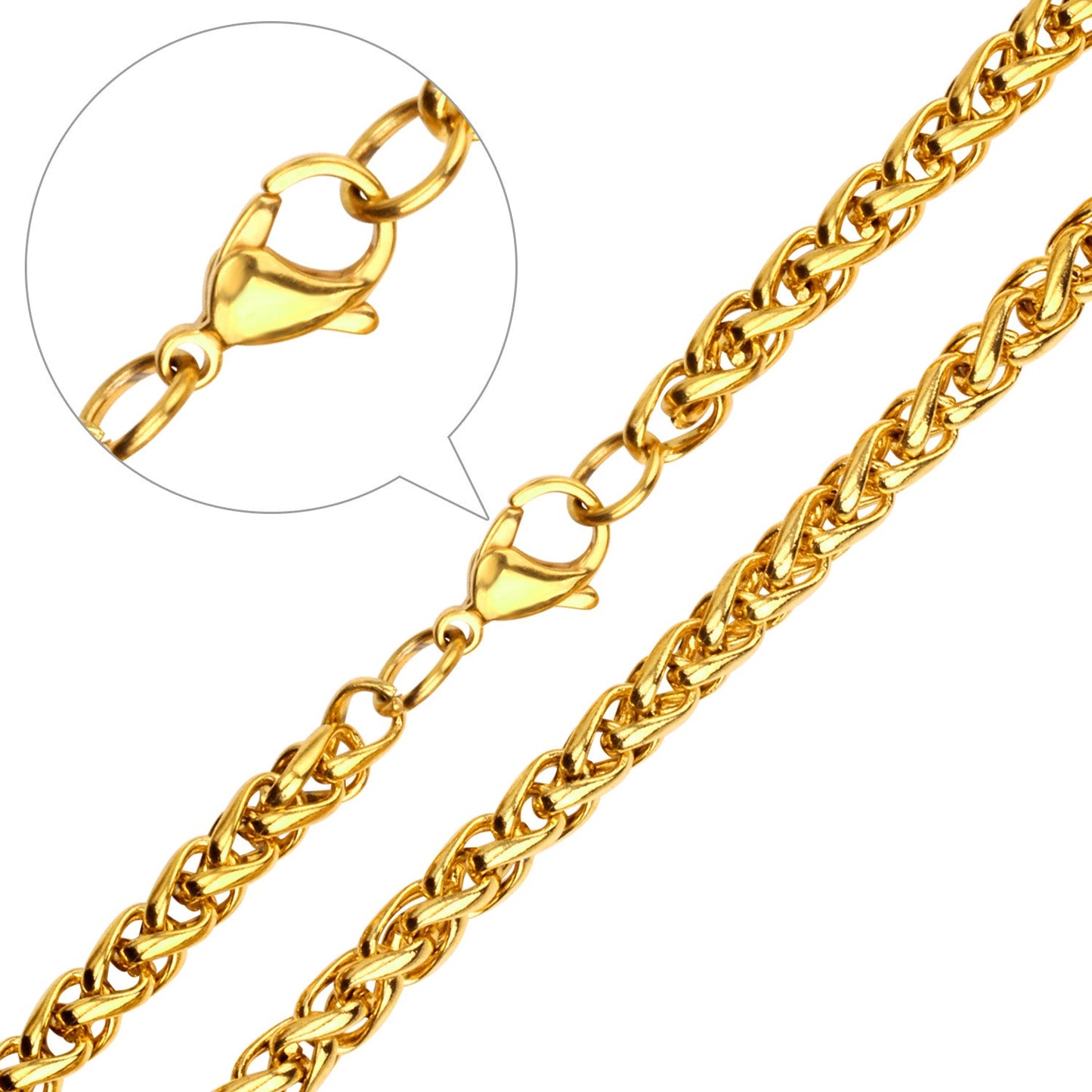 Stylish 5mm & 7mm Bulk Long Necklace DIY Matching Chain