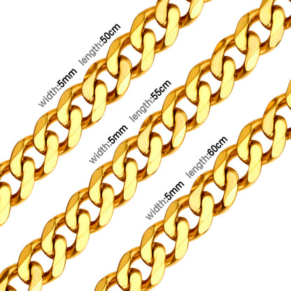 Fashion 5mm & 7mm Necklace DIY Hexagonal Grinding with Chain
