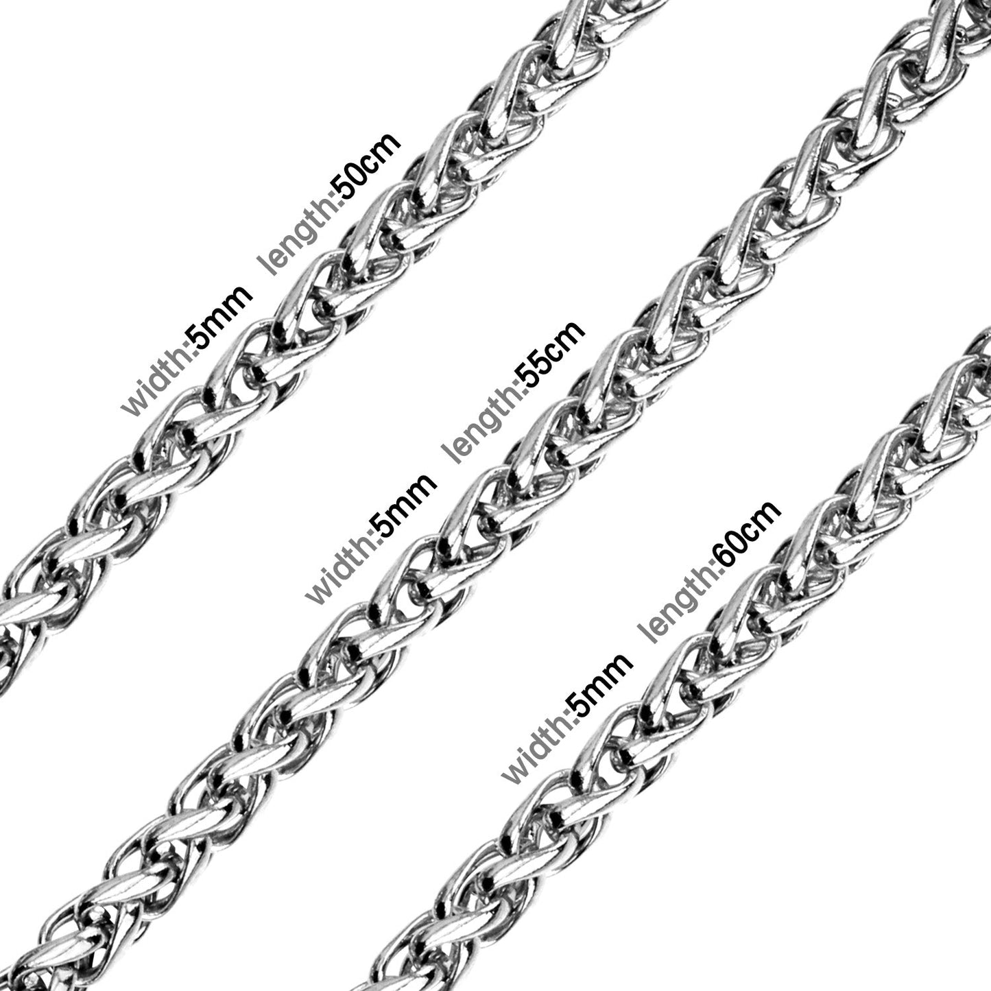 Stylish 5mm & 7mm Bulk Long Necklace DIY Matching Chain