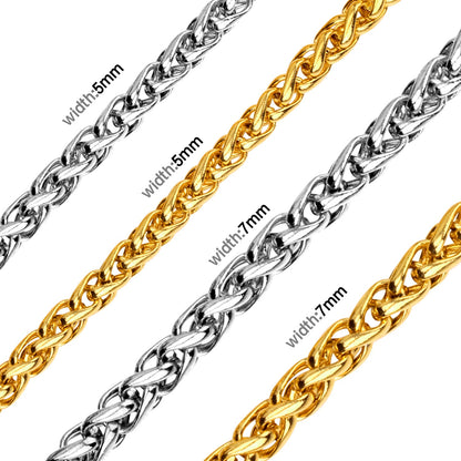 Stylish 5mm & 7mm Bulk Long Necklace DIY Matching Chain