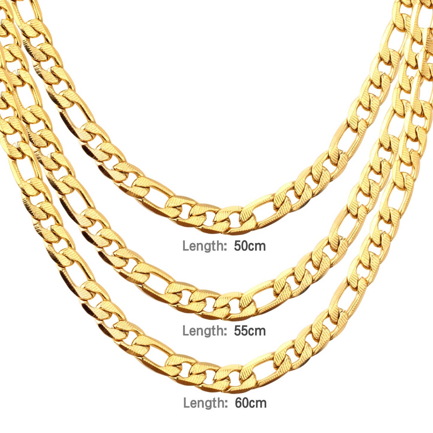 ASON Women/Men 8MM Width Necklace Set Stainless Steel Necklace with Bracelet Cuban Chain for Diy Jewelry Making
