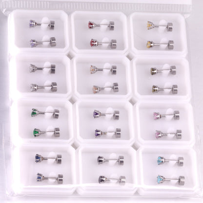 3mm/6mm Steel/Gold Round Mixed Drill Plugs