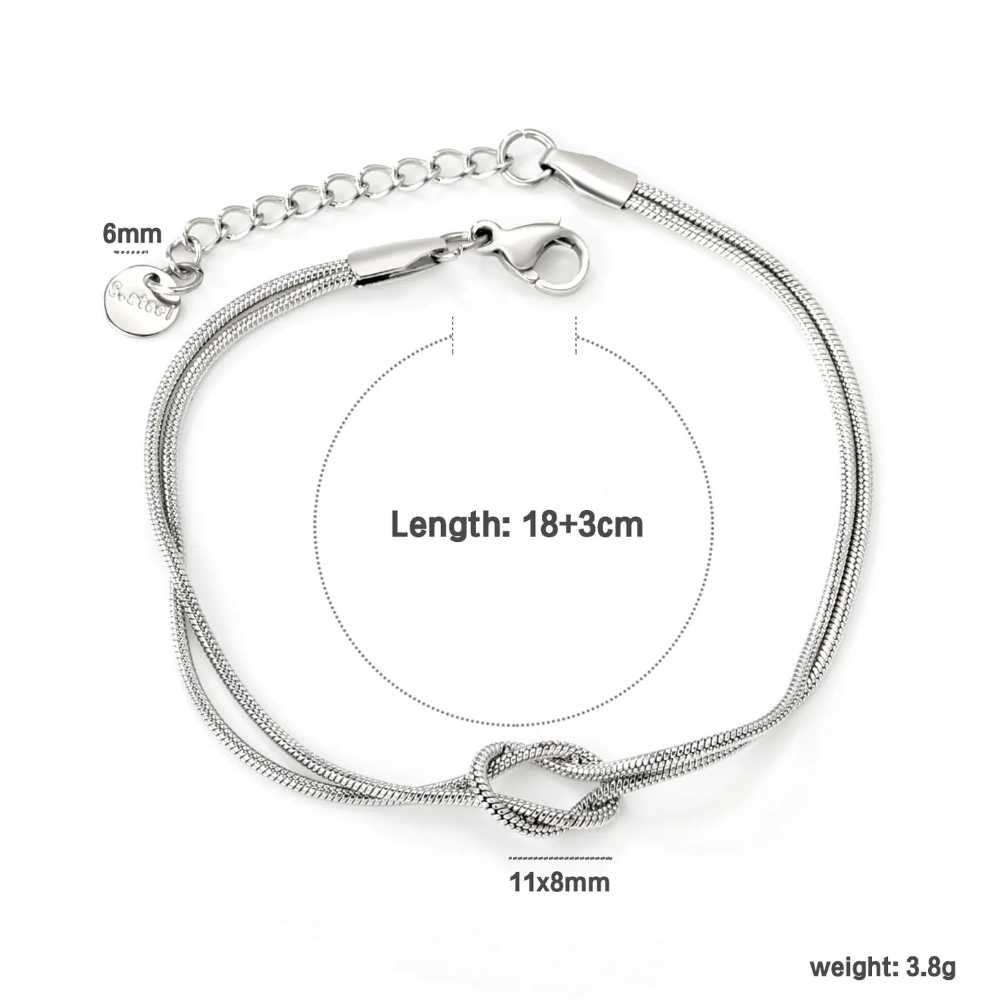 ✨ 18K Gold Plated 18/19+3cm Bracelet Wholesale (MOQ 12+) | Stainless Steel Hypoallergenic 🌍 | Dainty Chain & Charm Bracelets