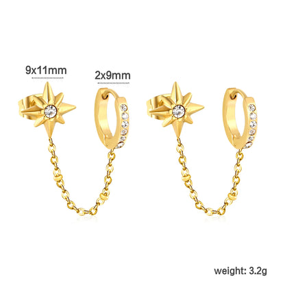✨ 18k gold plated Stainless Steel Hypoallergenic Drop Earrings – Bulk Wholesale (12+ Pairs) 🌍 EU/US Supplier Trendy & Durable