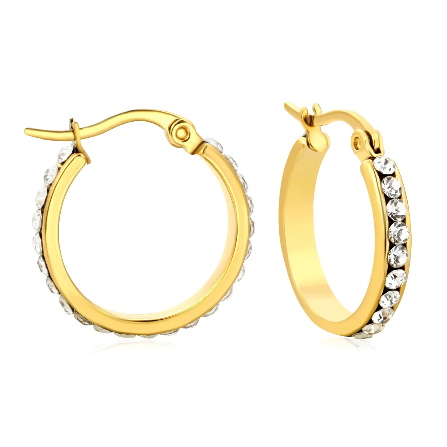 ✨ Stainless Steel Hypoallergenic Hoop Earrings With 7size（20-50mm） – Bulk Wholesale (12+ Pairs) 🌍 EU/US Supplier Trendy & Durable