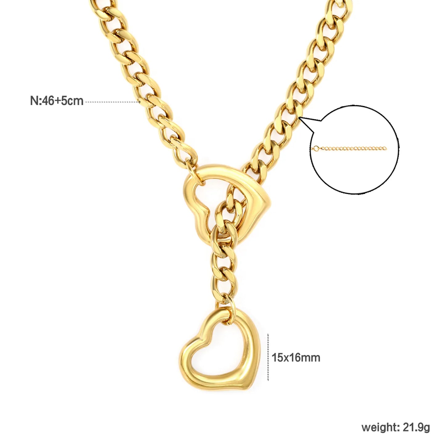 ✨ 18k gold plated 65cm/46+5cm Pearls Stainless Steel Necklaces Wholesale (12+ Pieces) | Hypoallergenic & Tarnish-Free 🌍 | Trendy Pendants & Chains