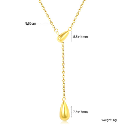 ✨ 18k gold plated 65cm/46+5cm Pearls Stainless Steel Necklaces Wholesale (12+ Pieces) | Hypoallergenic & Tarnish-Free 🌍 | Trendy Pendants & Chains